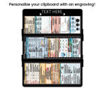 Trifold WhiteCoat Clipboard® - Black Critical Care Edition